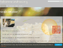 Tablet Screenshot of hebamme-andrea.org